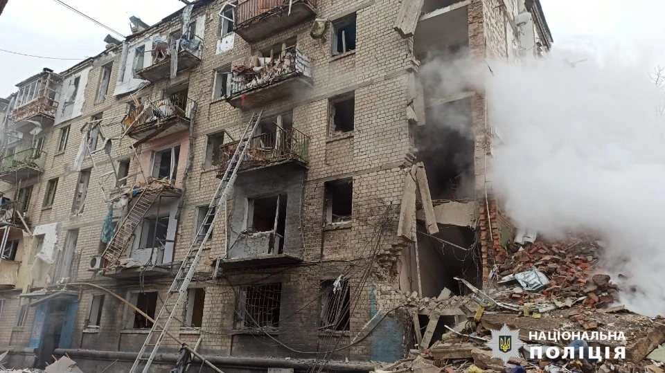 Удар по Харкову. Фото Нацполіції