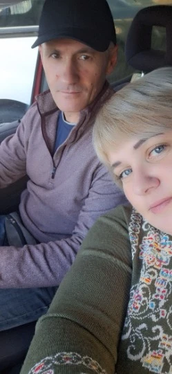 Світлана Рубльова та її чоловік Сергій перед черговим виїздом на схід України