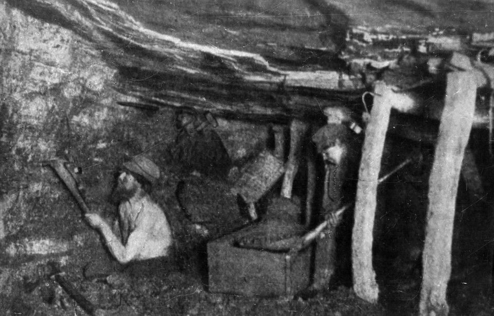 In the pit of a mine in Donbas