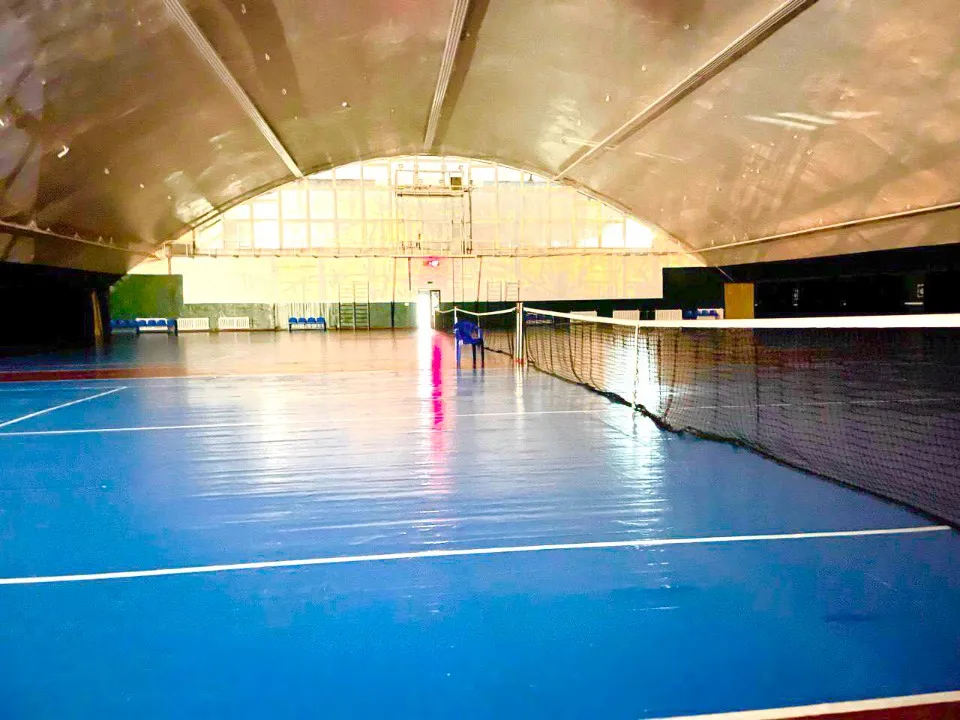 Inside the tennis courts, 2021