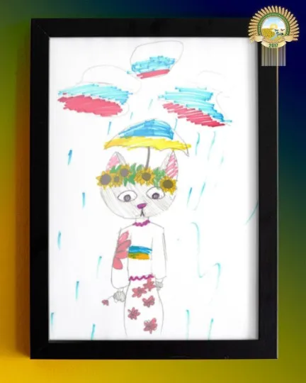 Малюнки дітей-ВПО для українських воїнів