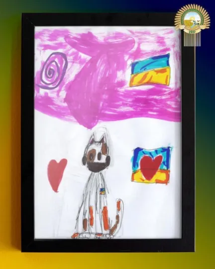 Малюнки дітей-ВПО для українських воїнів