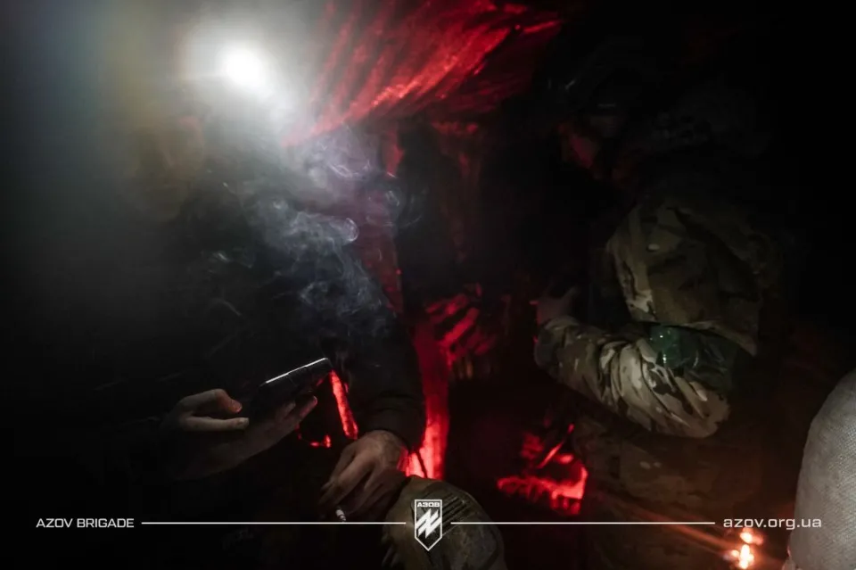 АЗОВ на позиціях у лісах Кремінної