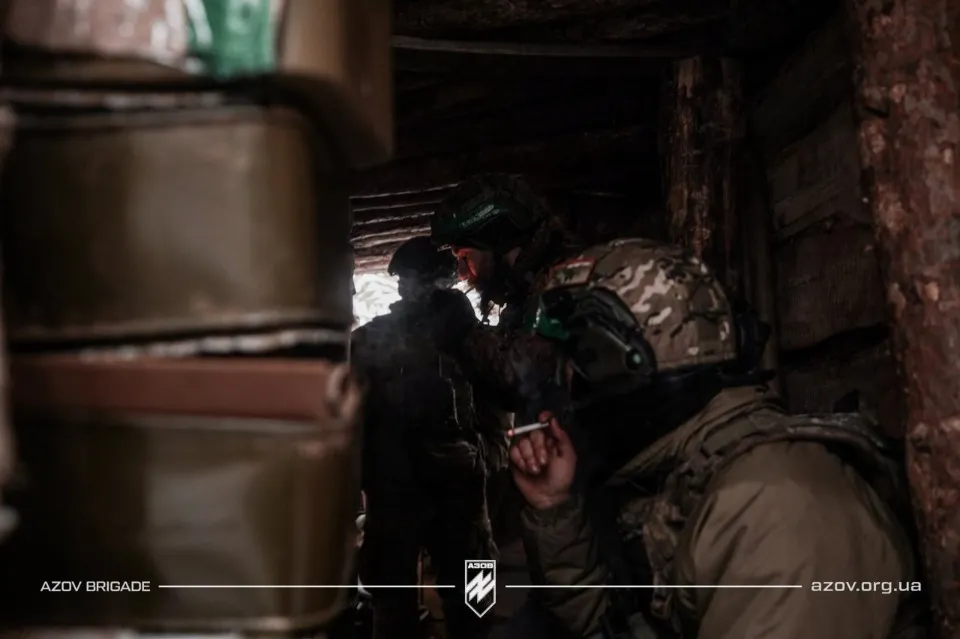 АЗОВ на позиціях у лісах Кремінної