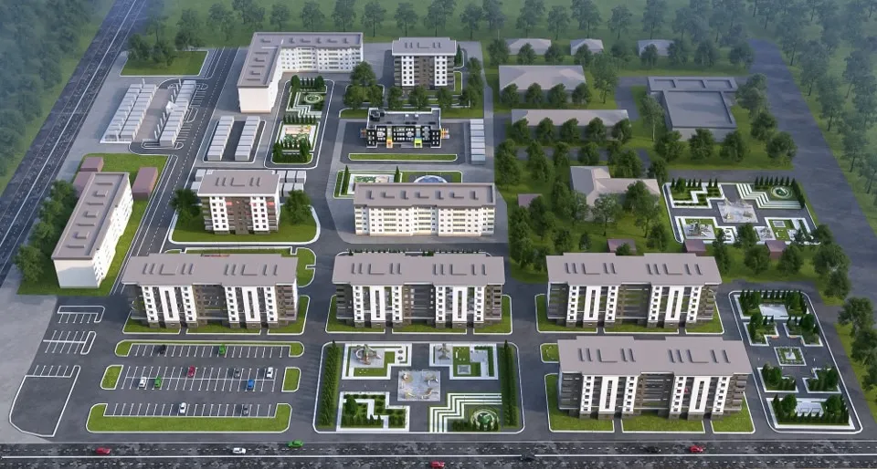 Проєкт будівництва нових багатоповерхових будинків у Гостомелі