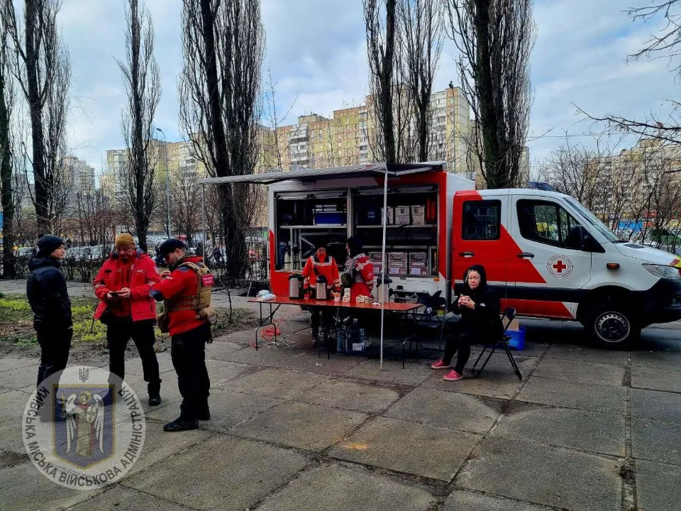 фото наслідків російської атаки на Київ