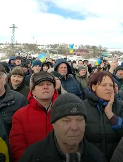 Протести у Троїцькому, 6 березня 2022 року