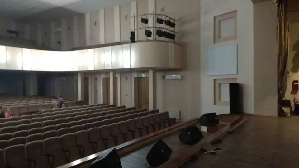 assembly hall and stage