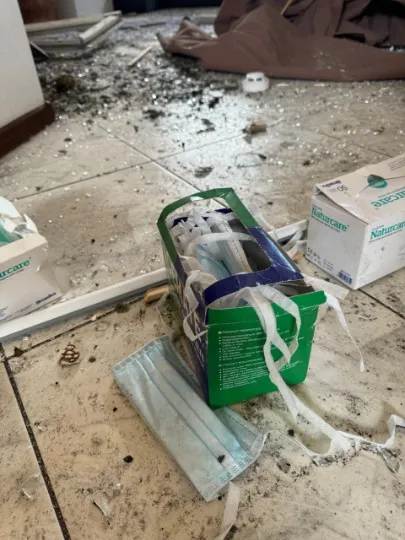 Офіс організації Лікарі без кордонів, зруйнований у Покровську