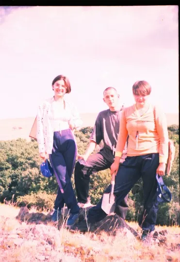 Mykyta Perehrym during his scientific practice at the Royal Cliffs