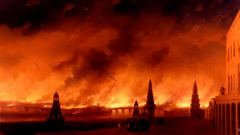фото: “Пожежа Москви”, І. Айвазовський