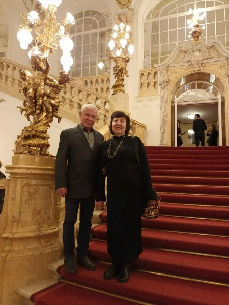 Микола Метла з дружиною