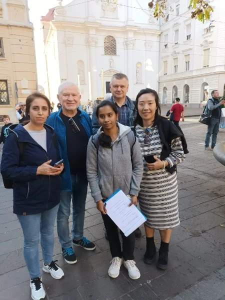 Микола Метла на курсах з вивчення німецької