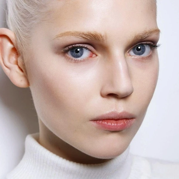 светлые брови