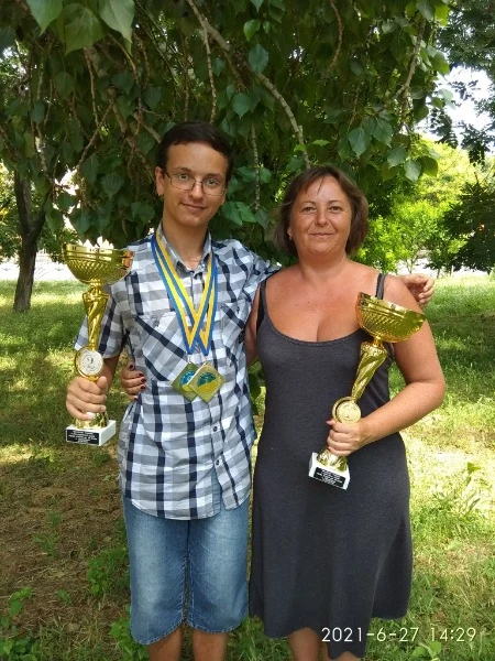 Олена Мітусова з сином