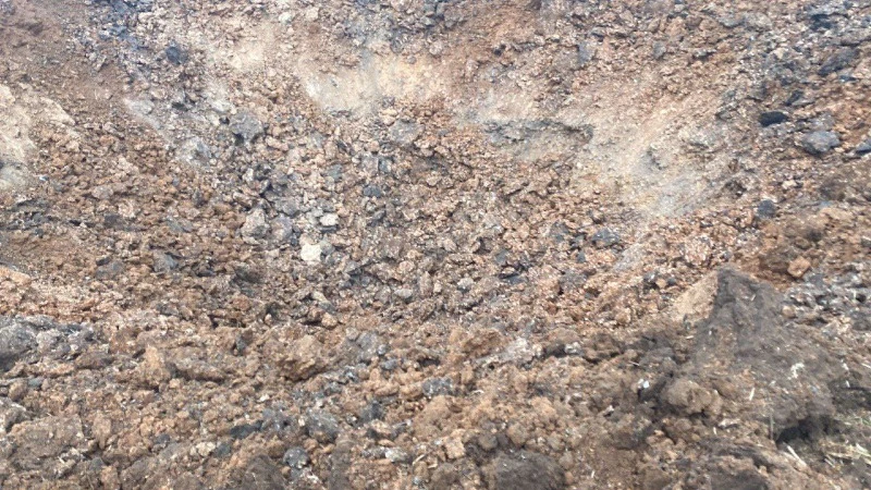 Воронка взрыв Крым