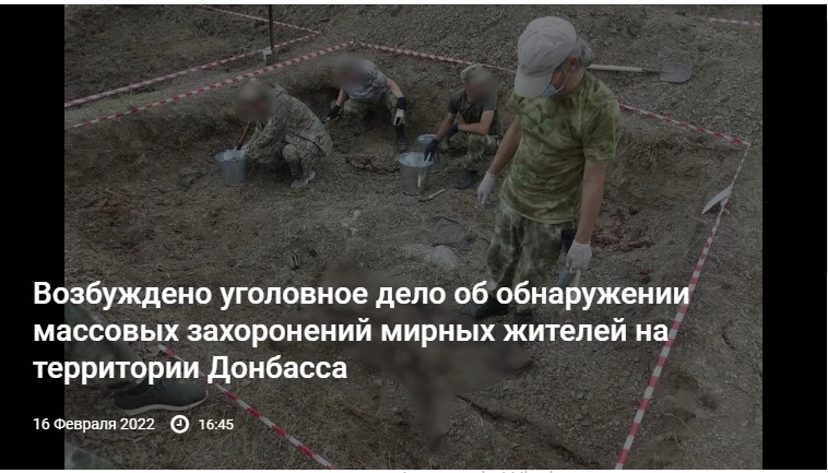 “Crucified boys” and mass burials