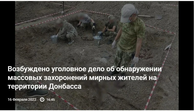 “Crucified boys” and mass burials